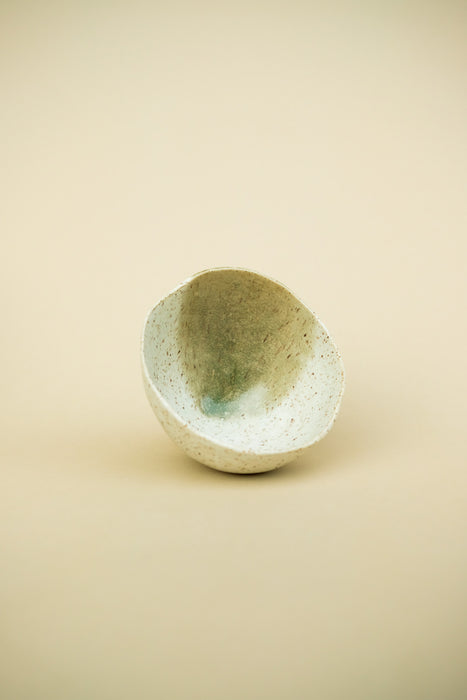 Chawan Matcha Bowl - Green, Speckled White